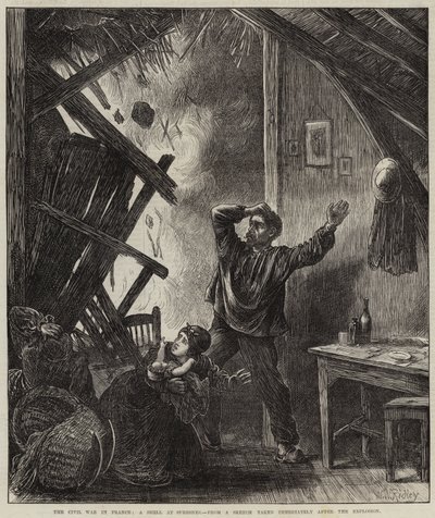 The Civil War in France, a Shell at Suresnes by Matthew White Ridley